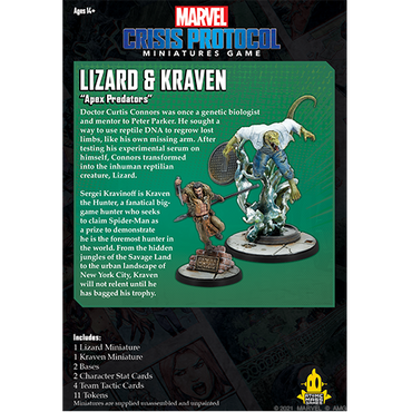 Marvel Crisis Protocol: Character Pack - Lizard & Kraven