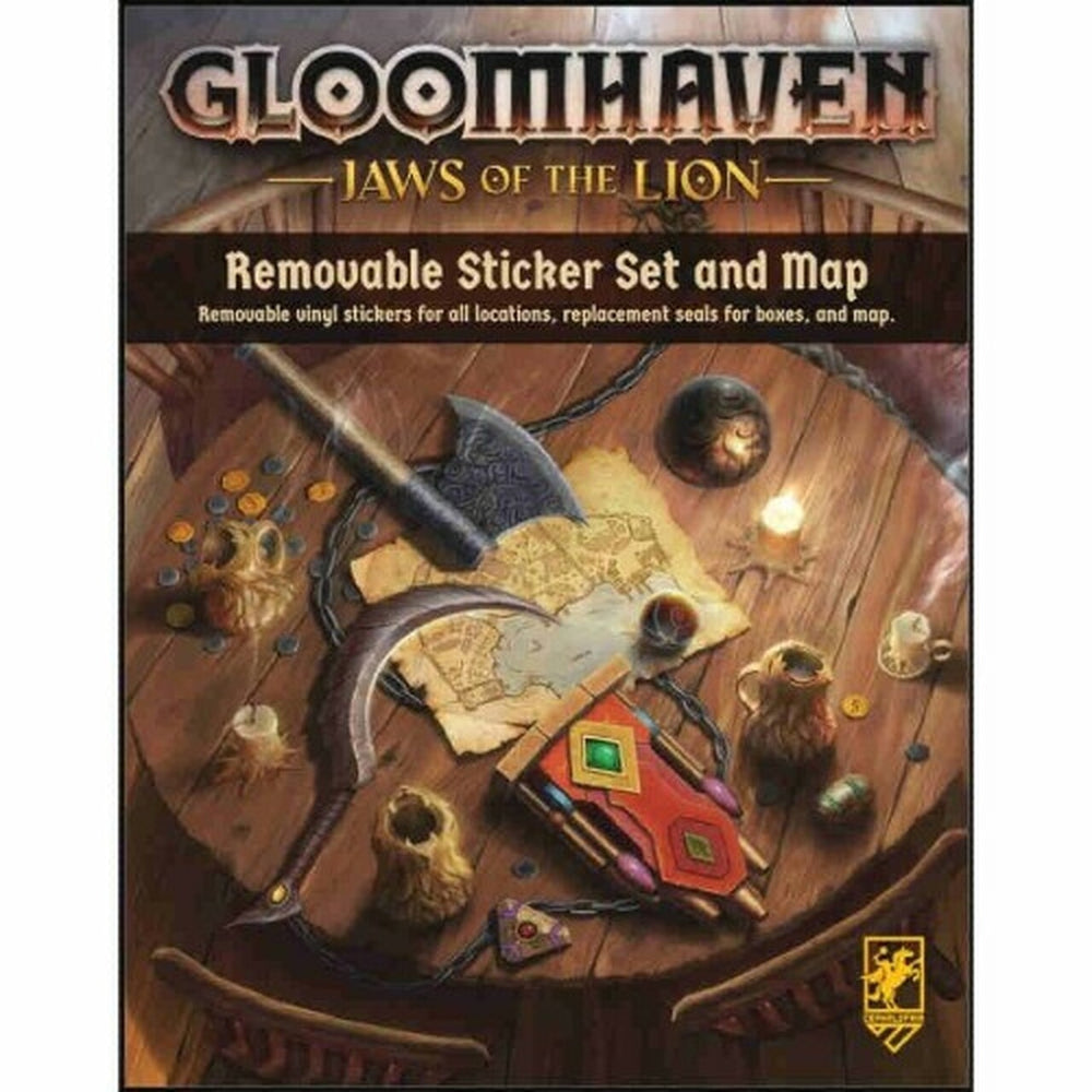 Gloomhaven: Jaws of the Lion: Removable Sticker Set & Map
