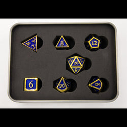 Dice Critical Hit: Poly 7 Set Metal