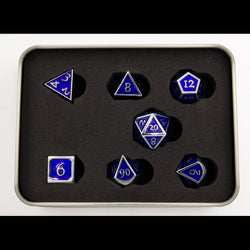 Dice Critical Hit: Poly 7 Set Metal