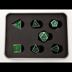 Dice Critical Hit: Poly 7 Set Metal
