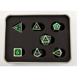 Dice Critical Hit: Poly 7 Set Metal