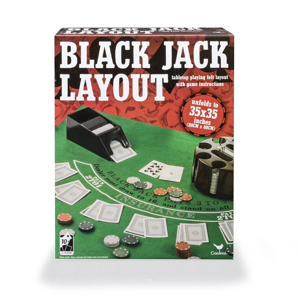 Blackjack Tabletop Layout Cardinal: Deluxe Felt