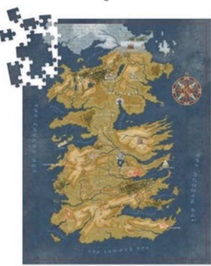 Puzzle Dark Horse: Game of Thrones Westeros Map