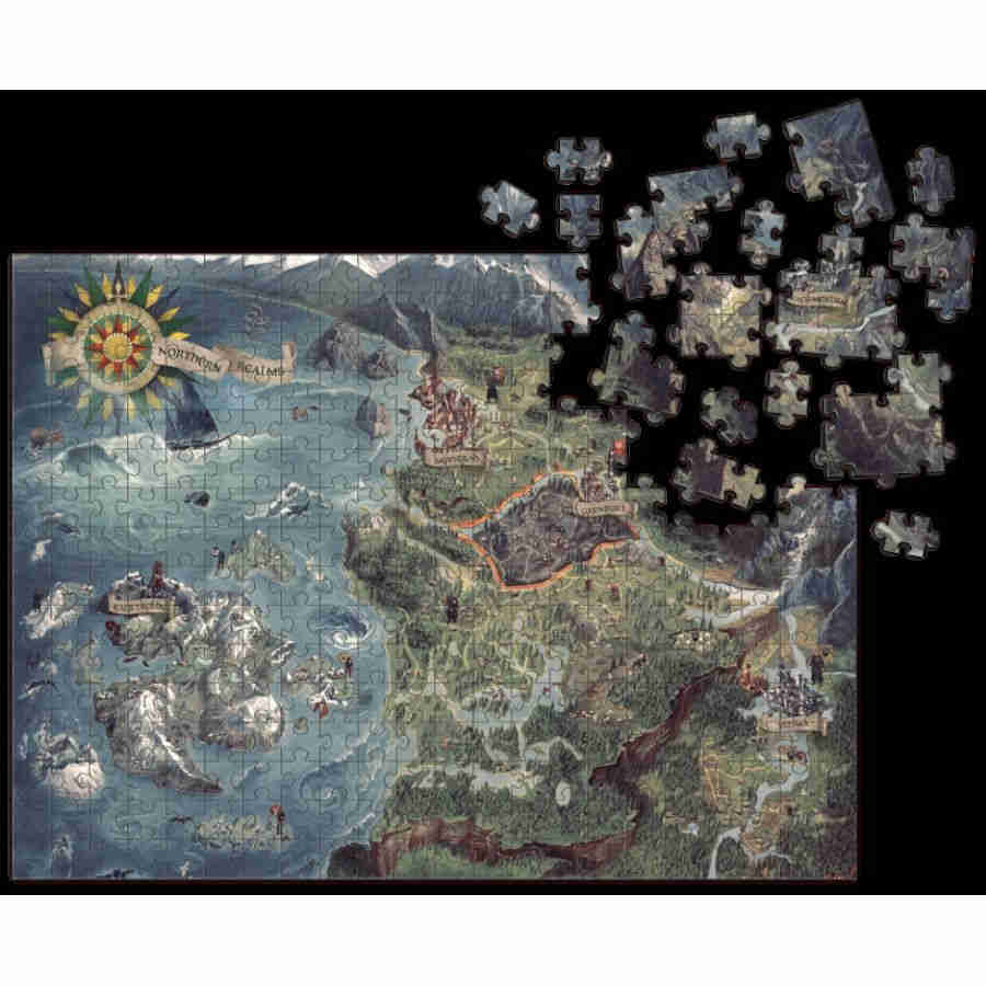 Puzzle Dark Horse: 1000 piece The Witcher: The Wild Hunt World Map