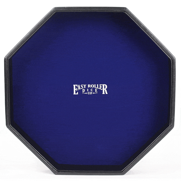 Dice Tray Easy Roller: 11.5" Octagon Shaped w/Velvet Liner