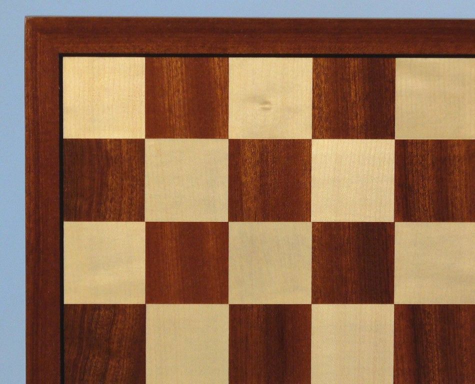 Chess Board 17in Sapele / Maple Veneer
