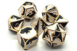 Dice Old School Dice: Poly 7 Set Metal Dragon Forged