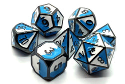 Dice Old School Dice: Poly 7 Set Metal Dragon Forged