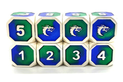 Dice Old School Dice: D6-set Metal Dragon Platinum