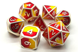 Dice Old School Dice: Poly 7 Set Metal Dragon Forged