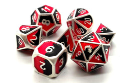 Dice Old School Dice: Poly 7 Set Metal Dragon Platinum