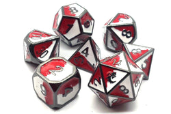 Dice Old School Dice: Poly 7 Set Metal Dragon Forged