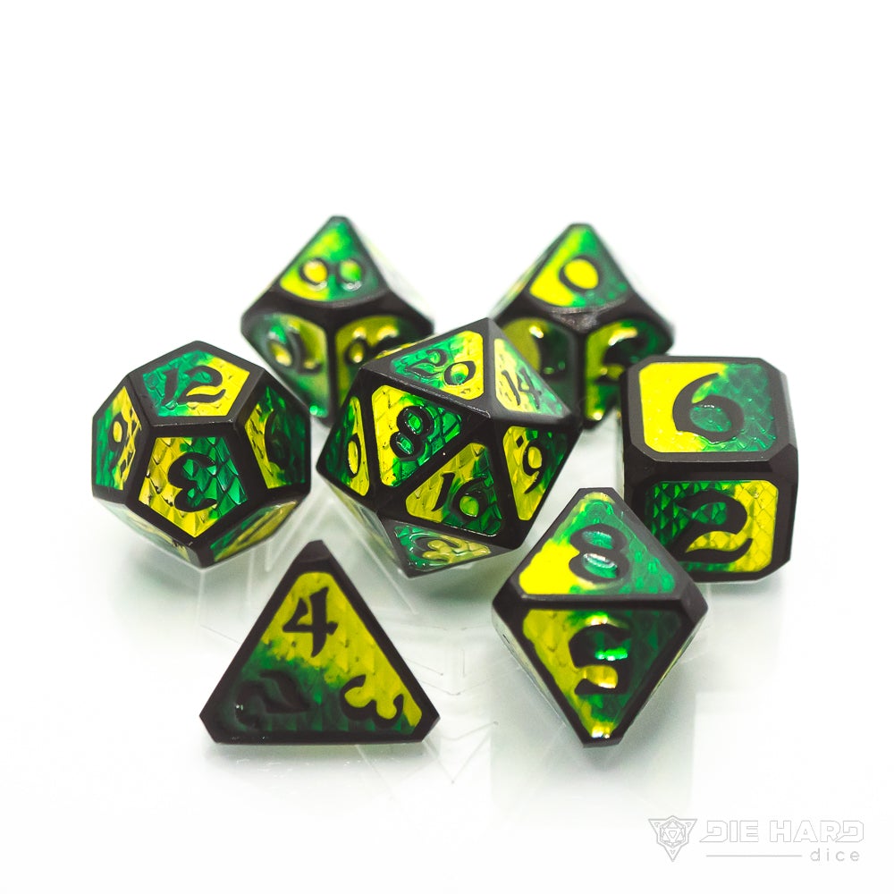 Dice DieHard Dice: Poly 7 Set Drakona Embers
