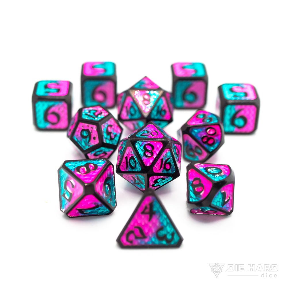 Dice DieHard Dice: Poly 11 Set Drakona Embers