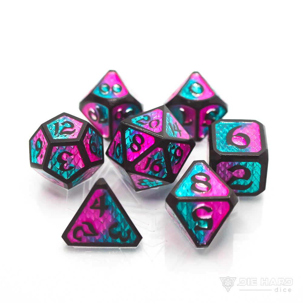 Dice DieHard Dice: Poly 7 Set Drakona Embers