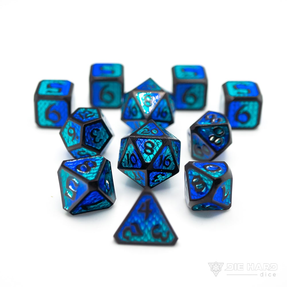 Dice DieHard Dice: Poly 11 Set Drakona Embers