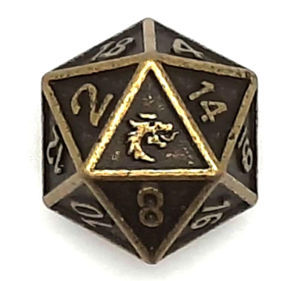 Dice Old School Dice: D20 Metal Dwarven