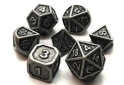 Dice Old School Dice: Poly 7 Set Metal Dwarven