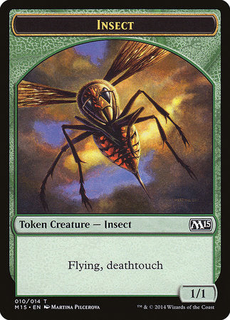 Insect Token (Deathtouch) [Magic 2015 Tokens]