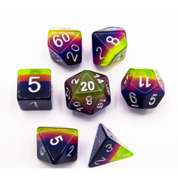 Dice Critical Hit: Poly 7 Set Aurora
