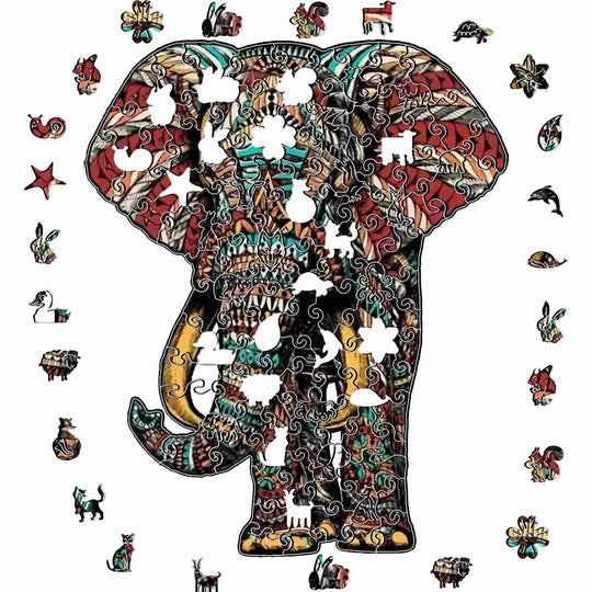 Puzzle Craft-Hub: African Elephant