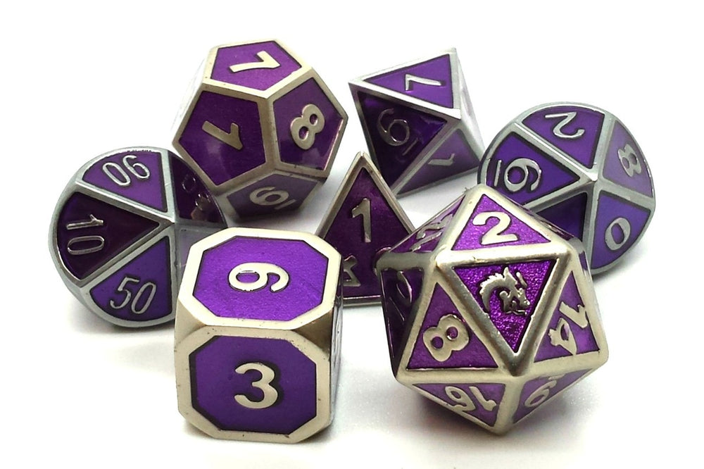 Dice Old School Dice: Poly 7 Set Metal Elven