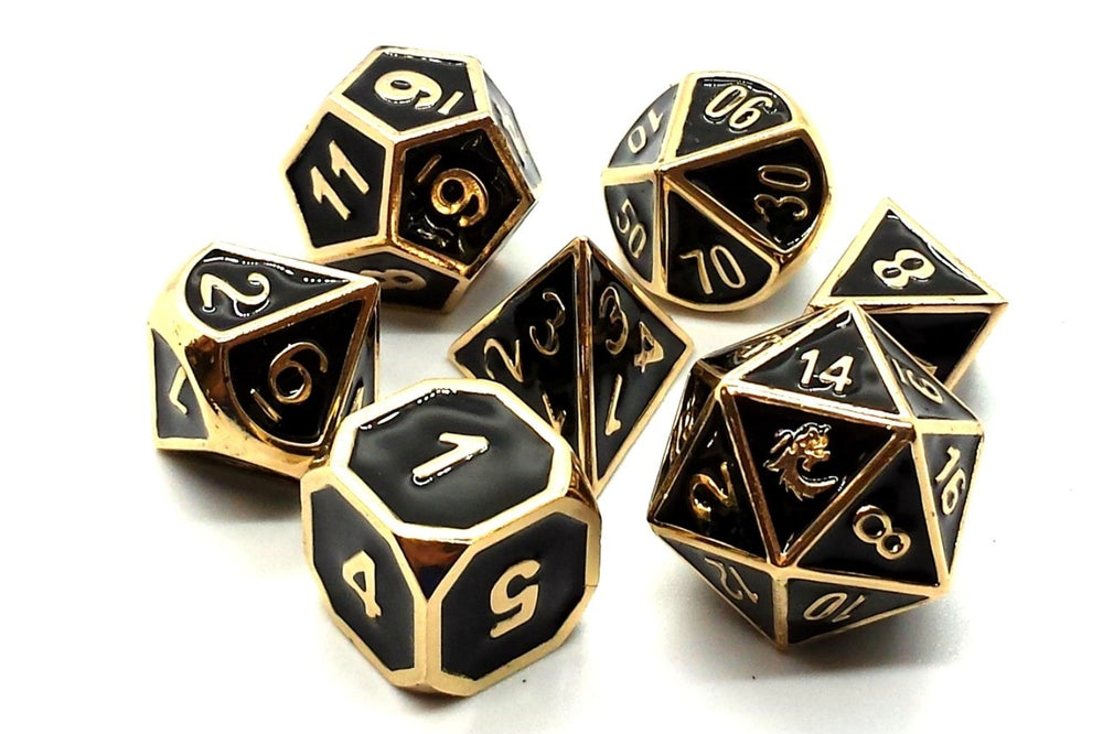 Dice Old School Dice: Poly 7 Set Metal Elven