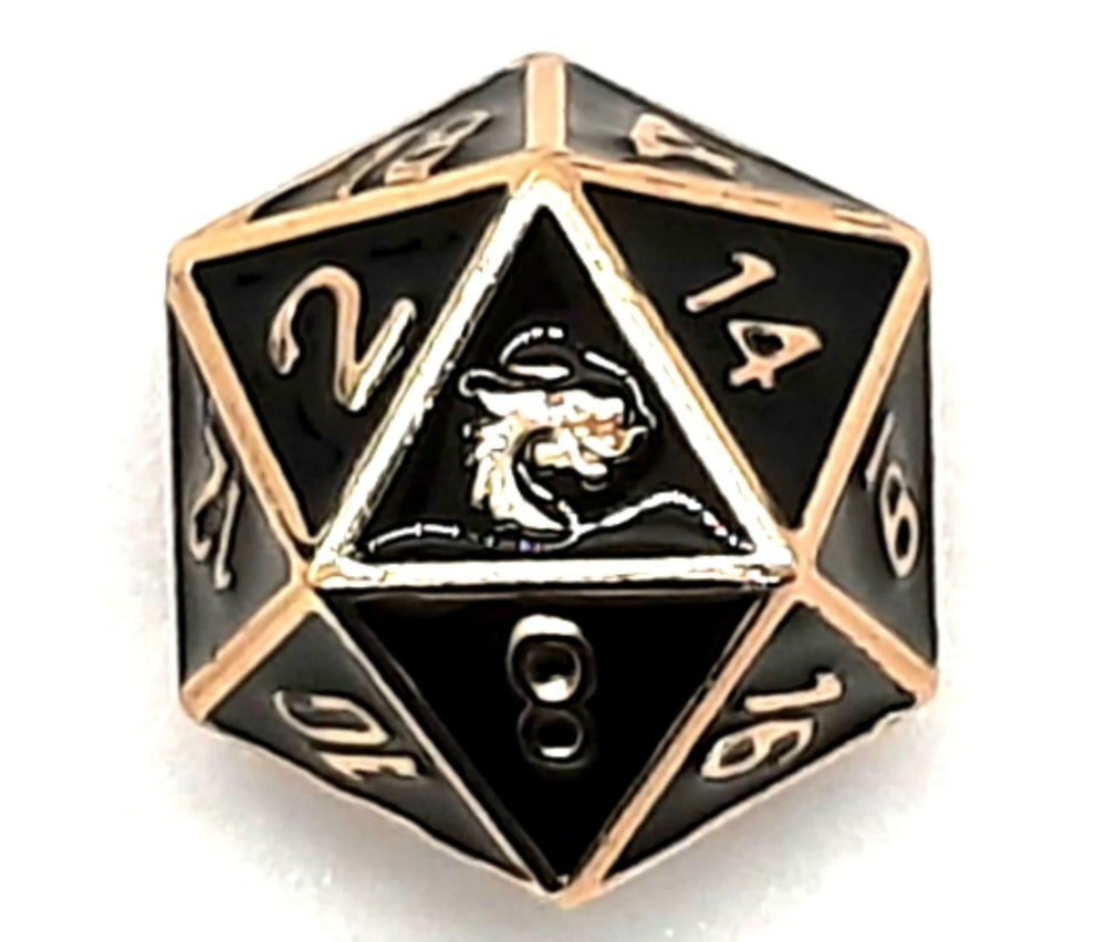 Dice Old School Dice: D20 Metal Elven