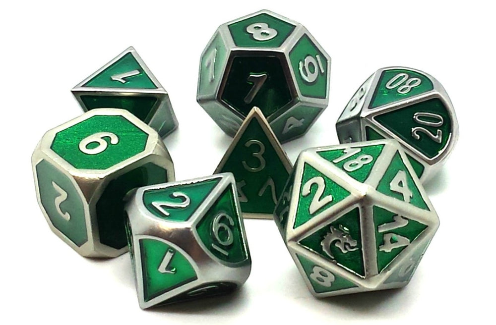 Dice Old School Dice: Poly 7 Set Metal Elven