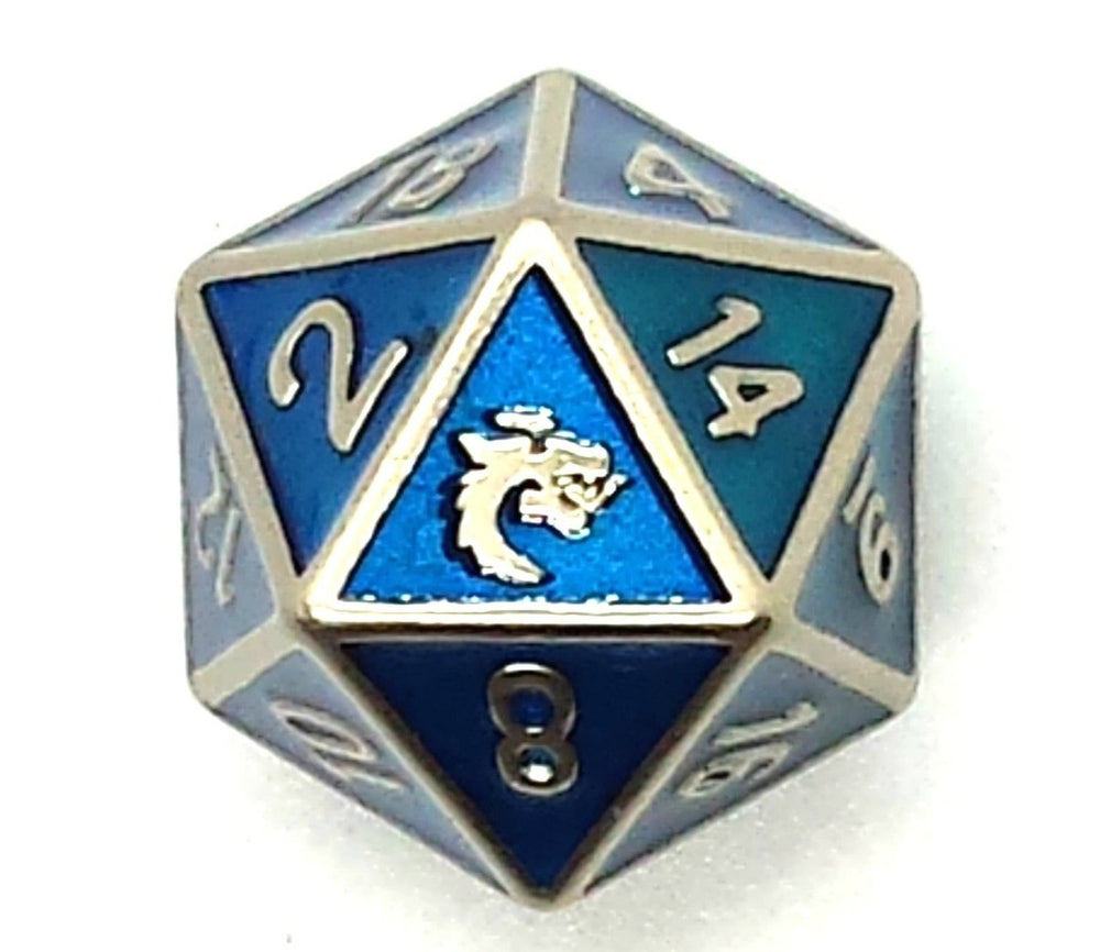 Dice Old School Dice: D20 Metal Elven
