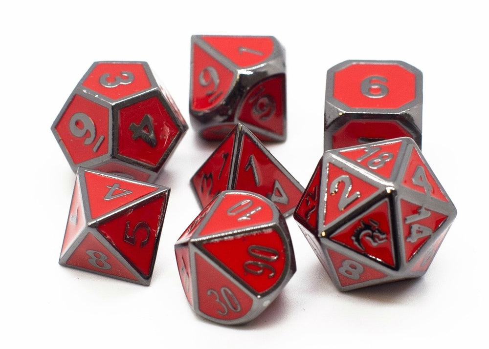 Dice Old School Dice: Poly 7 Set Metal Elven
