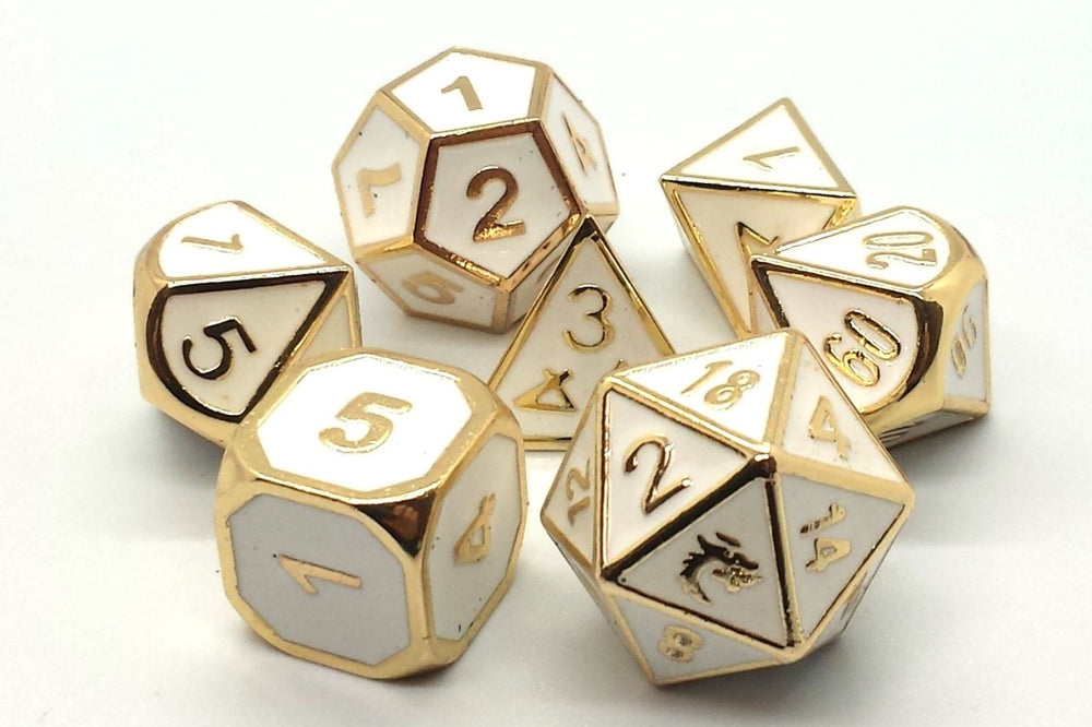 Dice Old School Dice: Poly 7 Set Metal Elven