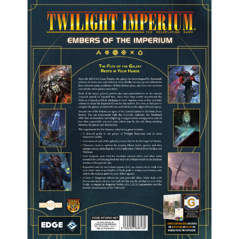 Genesys Twilight Imperium: Embers of the Imperium