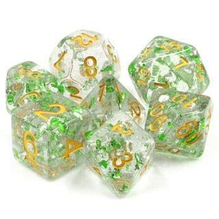 Dice Tasty Minstrel: Poly 7 Set Translucent Glitter