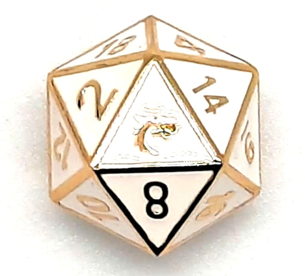 Dice Old School Dice: D20 Metal Elven