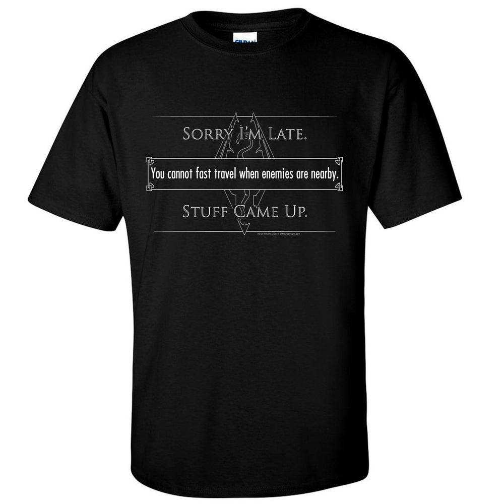T-Shirt Offworld: Fast Travel - Skyrim