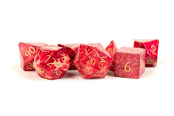 Dice Metallic Dice Co: Poly 7 Set Stone