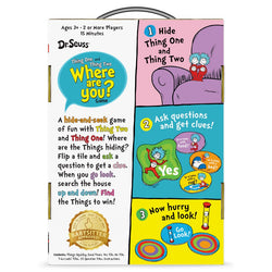Dr. Seuss Thing 1 and Thing 2 Where Are You?