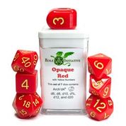 Dice Role 4 Initiative: Poly 7 Set Opaque w/ Arche'd 4