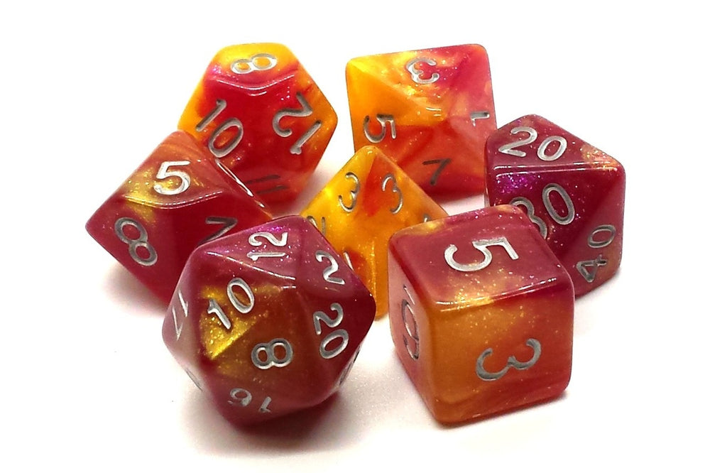 Dice Old School Dice: Poly 7 Set Galaxy