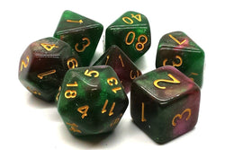 Dice Old School Dice: Poly 7 Set Galaxy