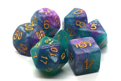 Dice Old School Dice: Poly 7 Set Galaxy