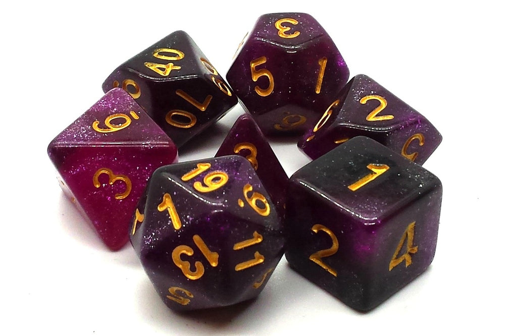 Dice Old School Dice: Poly 7 Set Galaxy