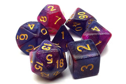 Dice Old School Dice: Poly 7 Set Galaxy