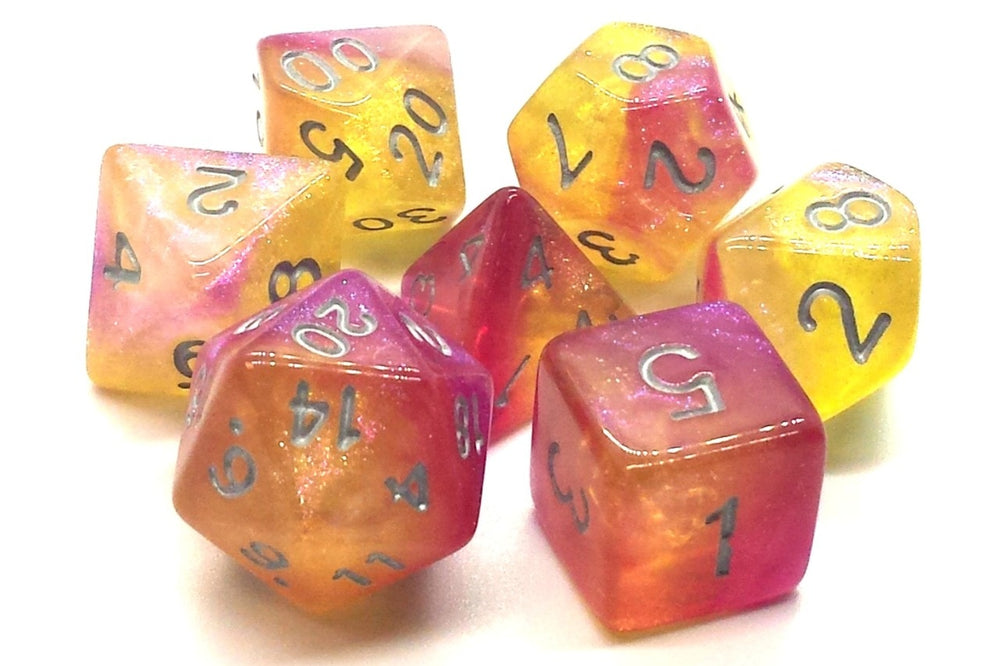 Dice Old School Dice: Poly 7 Set Galaxy