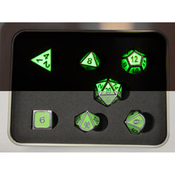 Dice Critical Hit: Poly 7 Set Metal