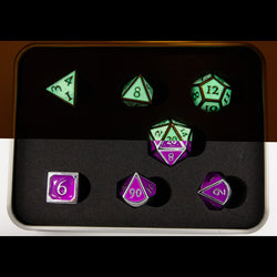 Dice Critical Hit: Poly 7 Set Metal
