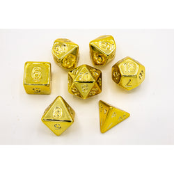 Dice Critical Hit: Poly 7 Set Almost Metal