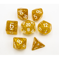 Dice Critical Hit: Poly 7 Set Glitter